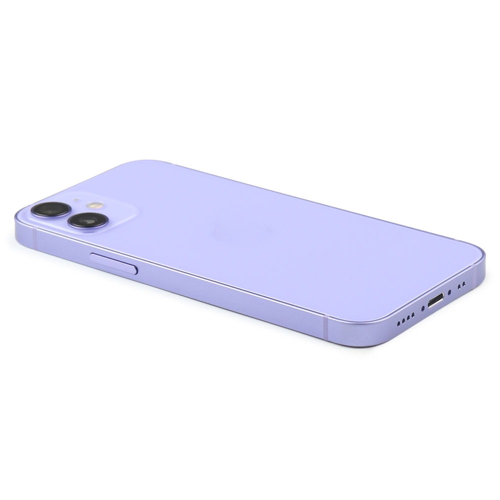 Rear Housing with small parts (EU Version) For iPhone 12 Mini Purple Pulled