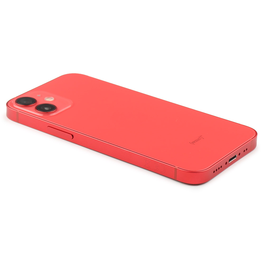 Rear Housing with small parts (EU Version) For iPhone 12 Mini Red Pulled