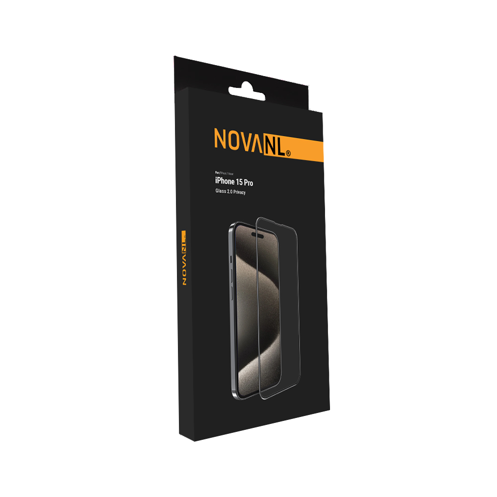NOVANL GlassProtector Pro Privacy (Edge to Edge) For iPhone 15 Pro