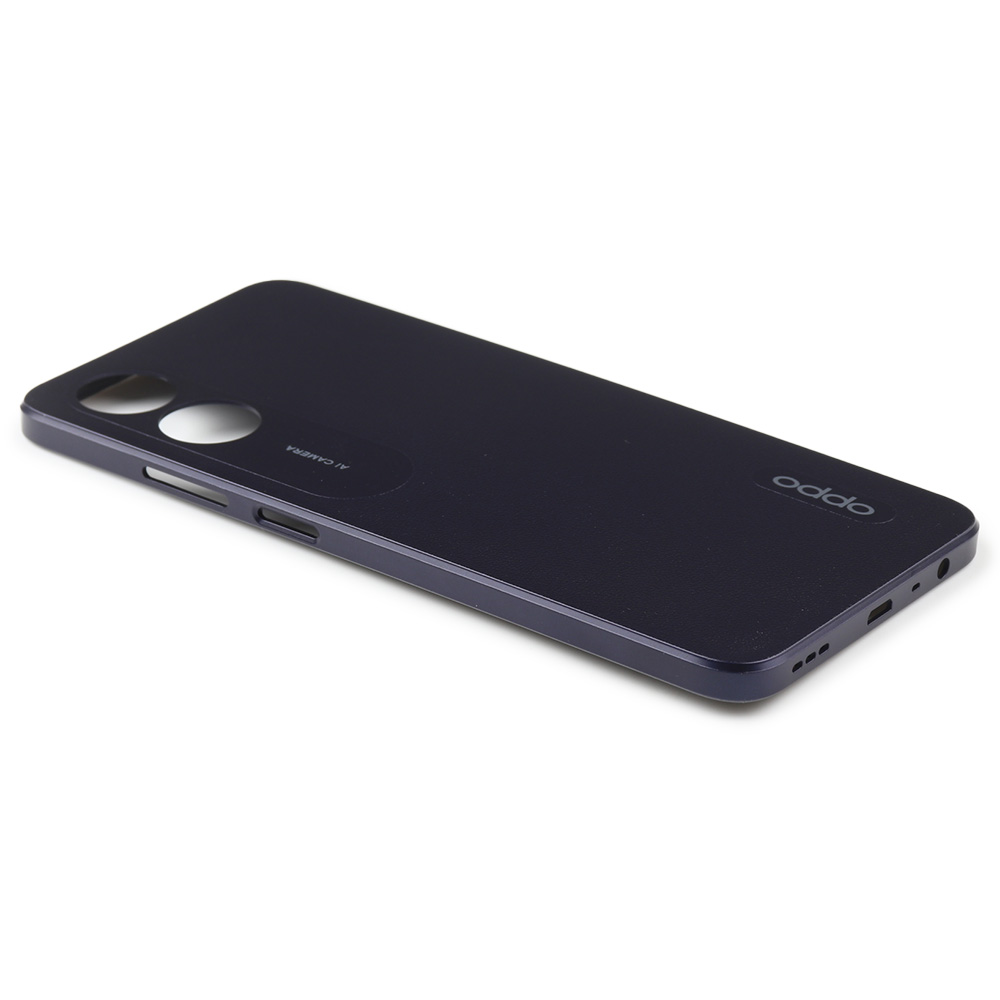 Back Cover For Oppo A17 Black OEM-Equivalent