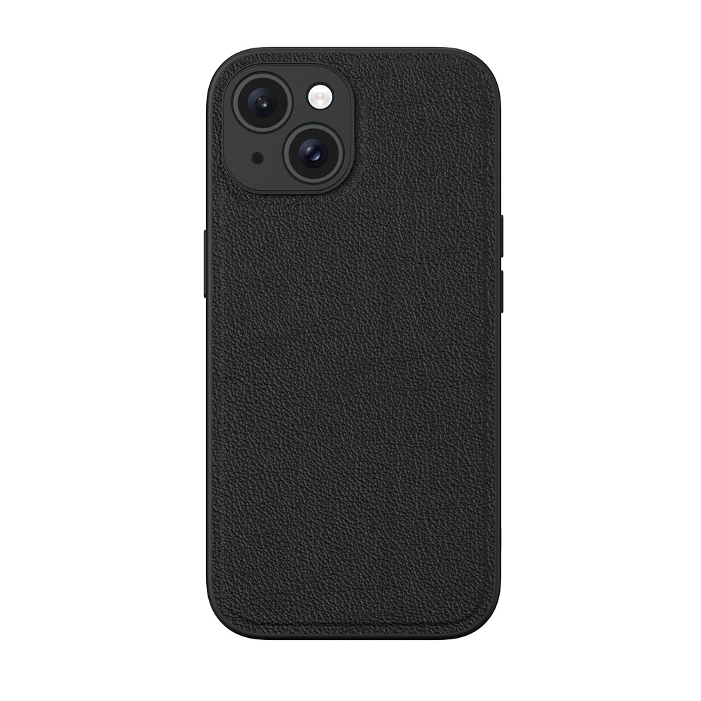 NOVANL SleekPU Leather For iPhone 15 Plus Black