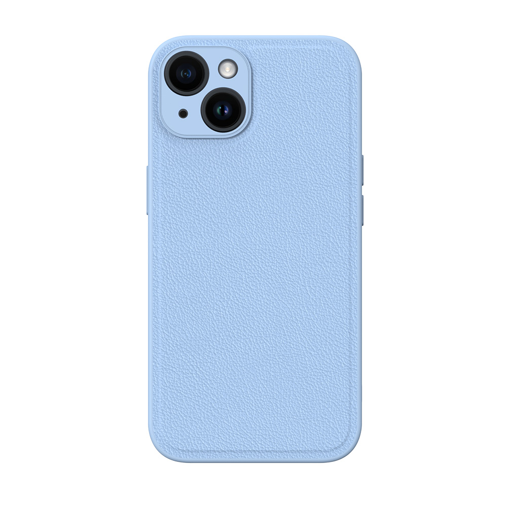 NOVANL SleekPU Leather For iPhone 14 Plus Blue