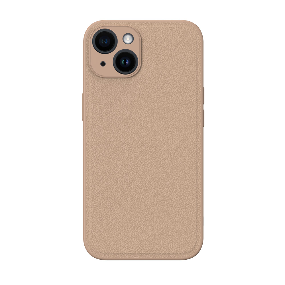 NOVANL SleekPU Leather For iPhone 14 Plus Brown