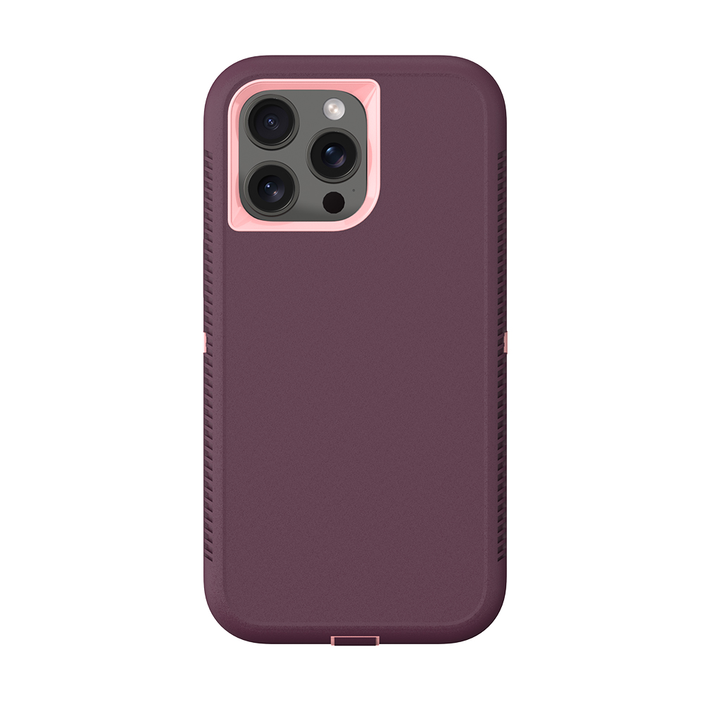 NOVANL RuggedGuard For iPhone 15 Pro Purple