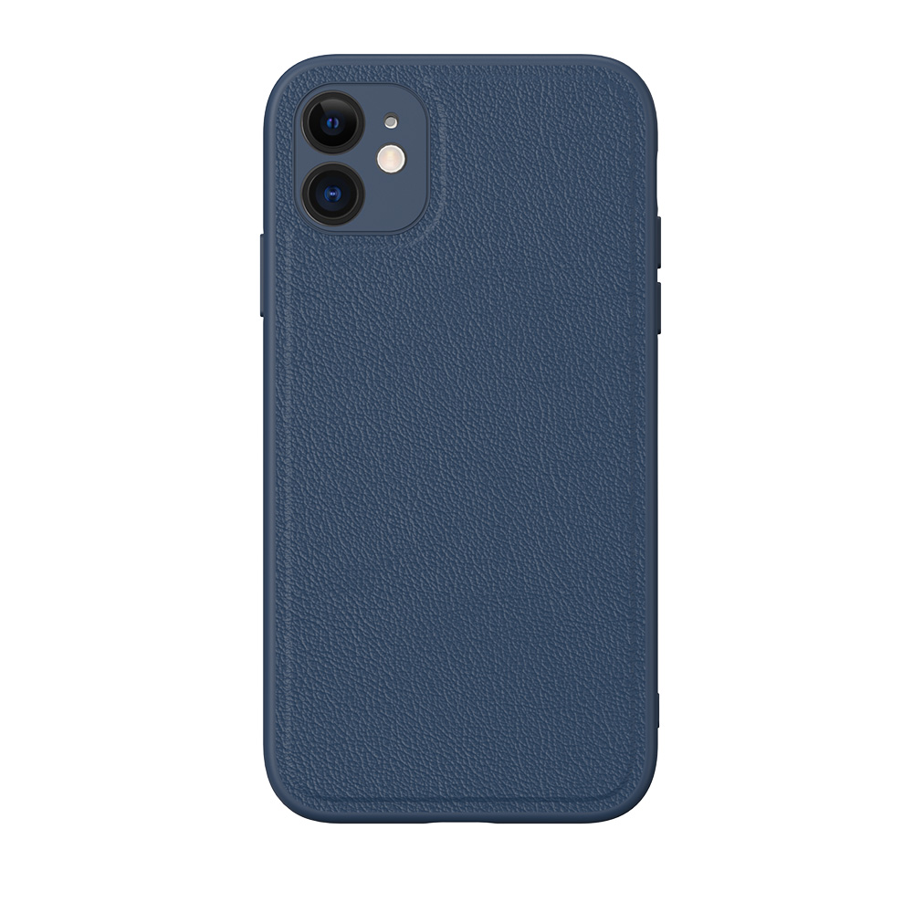 NOVANL SleekPU Leather For iPhone XR Dark Blue