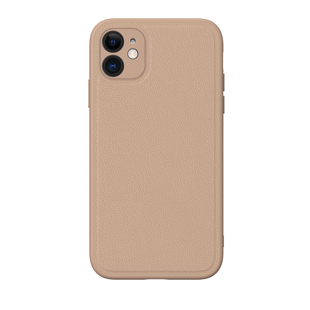 NOVANL SleekPU Leather For iPhone XR Brown