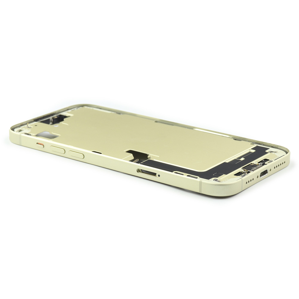 Middle Frame With Power And Volume Button For iPhone 15 Plus (EU Version) Yellow Titanium Pulled