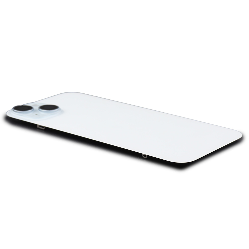 Back Cover incl. Camera lens, Flash Light and Wireless Charging For iPhone 15 Plus (EU Version) Blue Titanium Pulled