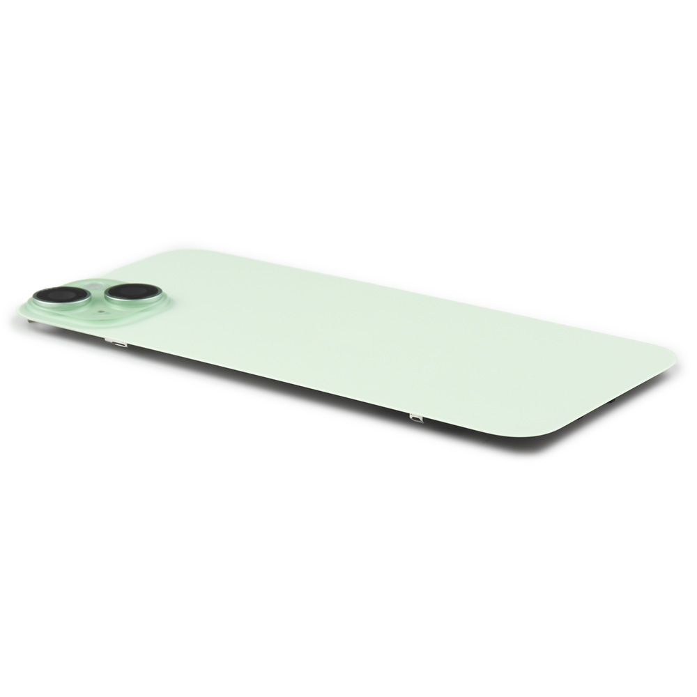 Back Cover incl. Camera lens, Flash Light and Wireless Charging For iPhone 15 Plus (EU Version) Green Titanium Pulled