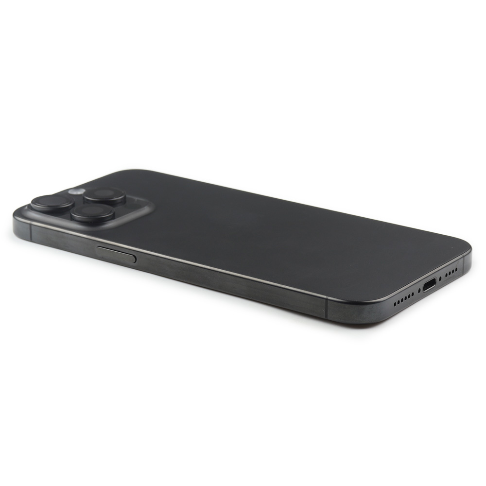 Rear Housing with small parts For iPhone 15 Pro Max (EU Version) Black Titanium Pulled