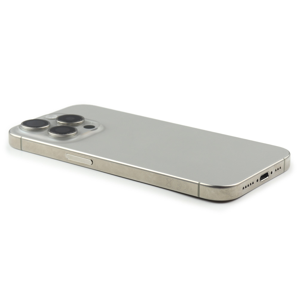 Rear Housing with small parts For iPhone 15 Pro (EU Version) Natural Titanium Pulled