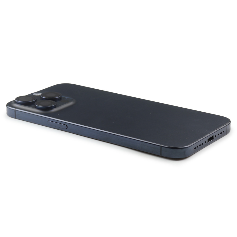 Rear Housing with small parts For iPhone 15 Pro Max (EU Version) Blue Titanium Pulled