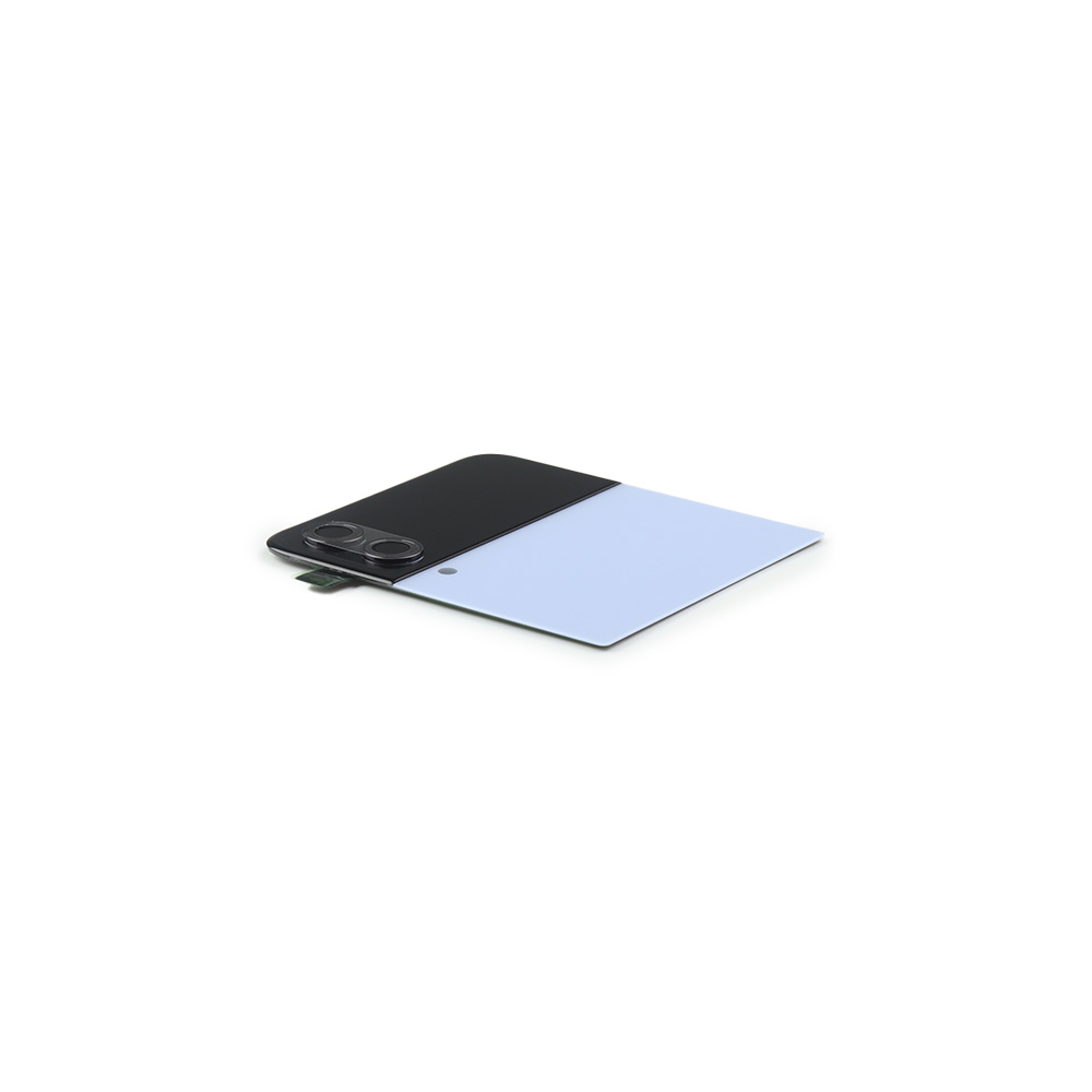 Backcover with Display For Samsung Galaxy Z Flip4 Blue Service Pack