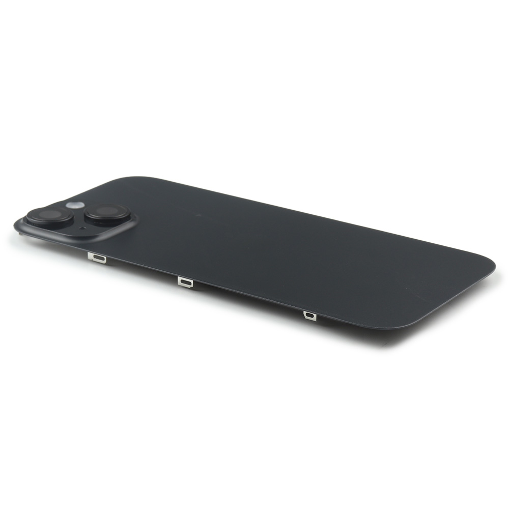 Back Cover incl. Camera lens, Flash Light and Wireless Charging For iPhone 15 (EU Version) Black Titanium Pulled