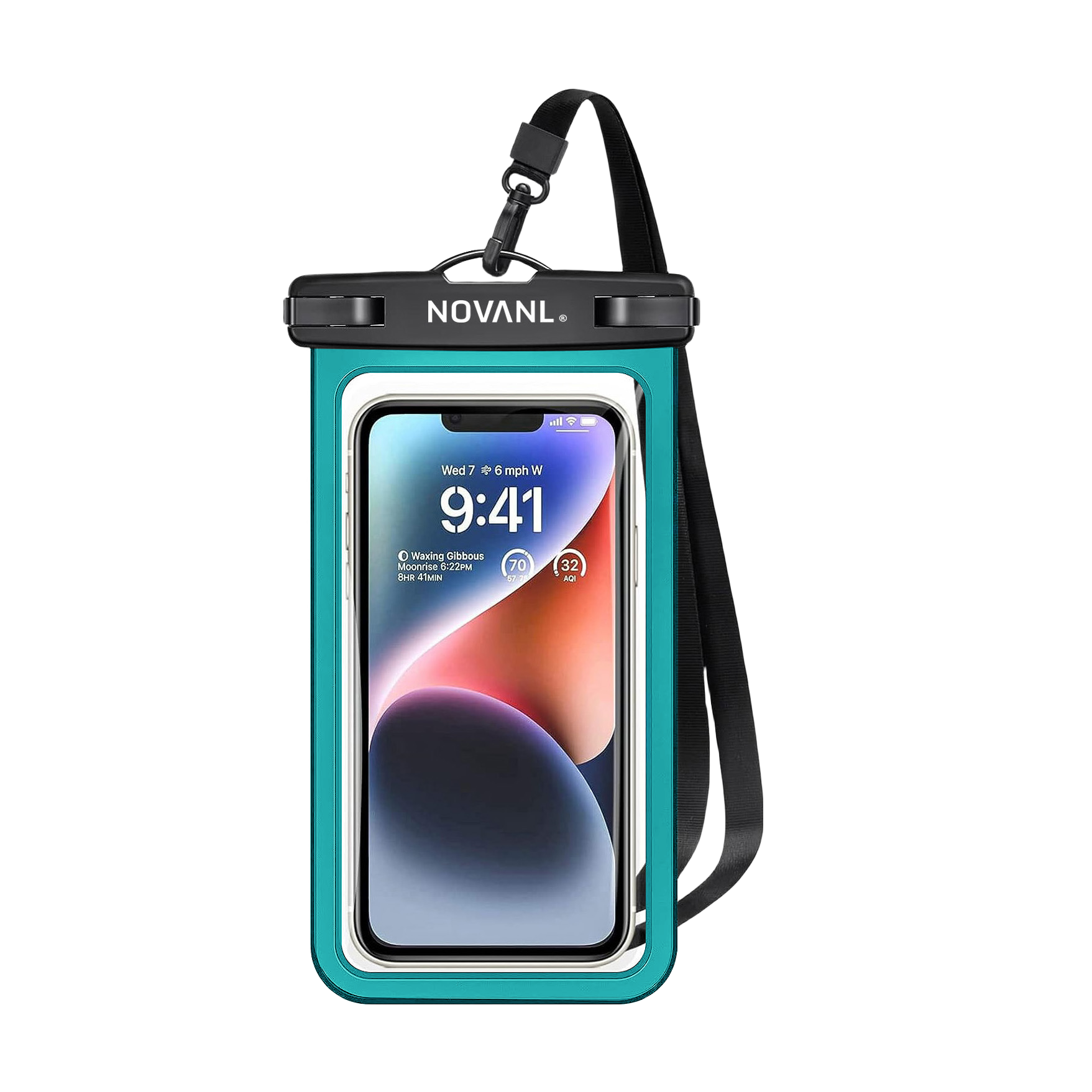 NOVANL SplashSafe (7 inch) (Waterproof Phone Bag) Green