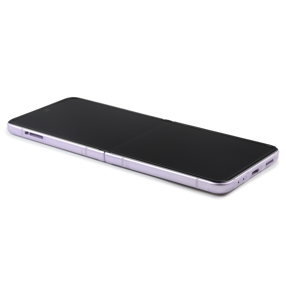 Display For Samsung Galaxy Z Flip 3 Lavender Service Pack
