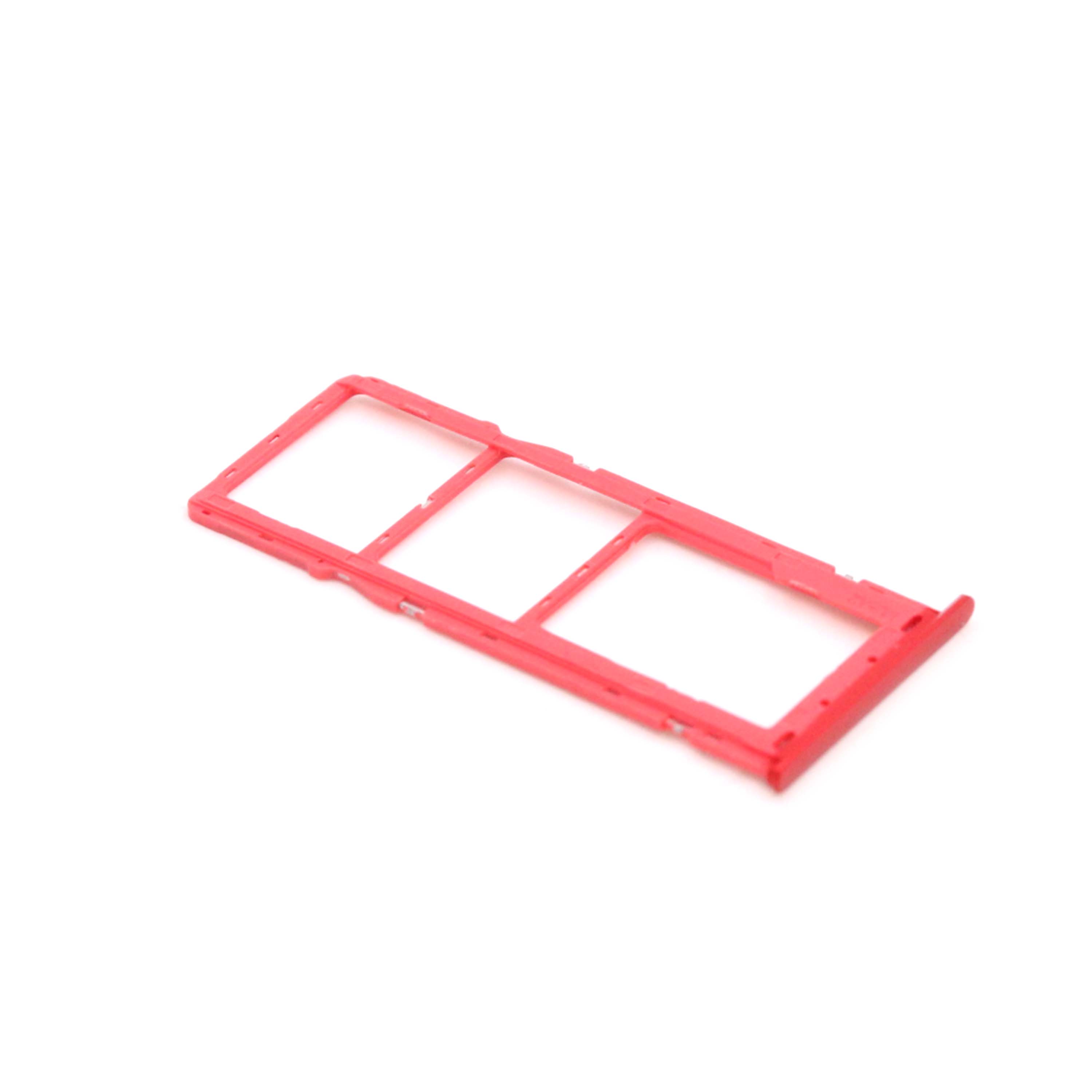 Nano Sim Card Tray For Samsung Galaxy A20s (A207F) Red OEM-Equivalent