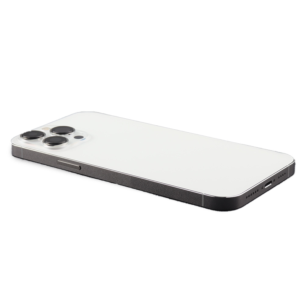 Rear Housing with small parts (EU Version) For iPhone 13 Pro Max Silver Refurbished