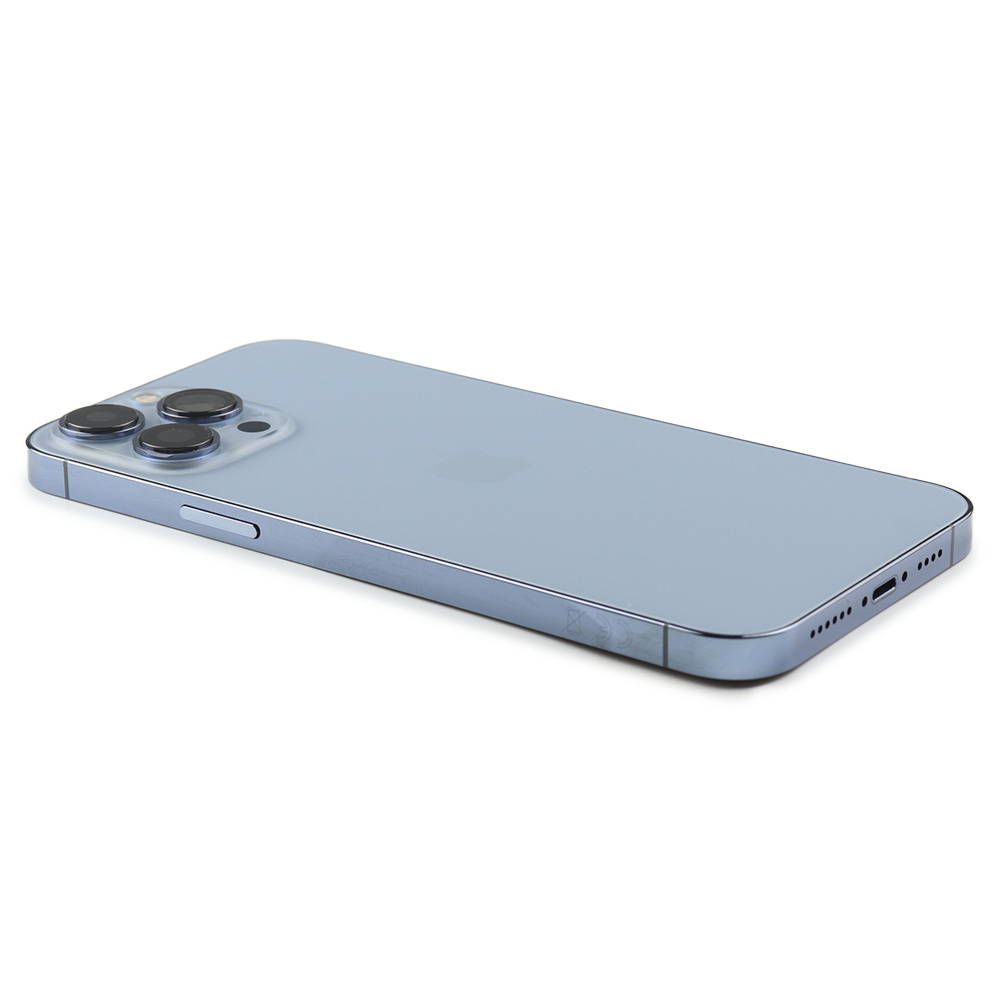 Rear Housing with small parts (EU Version) For iPhone 13 Pro Max Blue Refurbished
