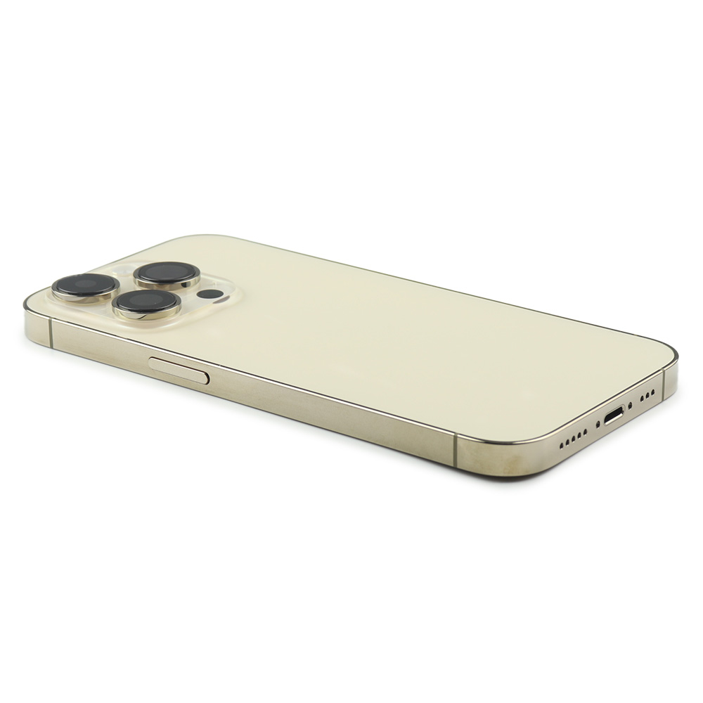 Rear Housing with small parts For iPhone 14 Pro Gold Refurbished
