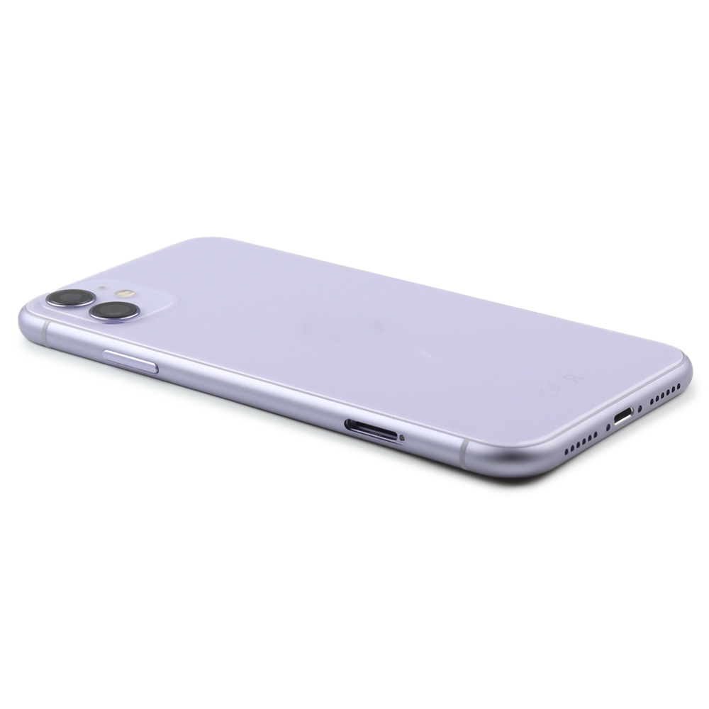 Rear Housing with small parts For iPhone 11 Purple Refurbished