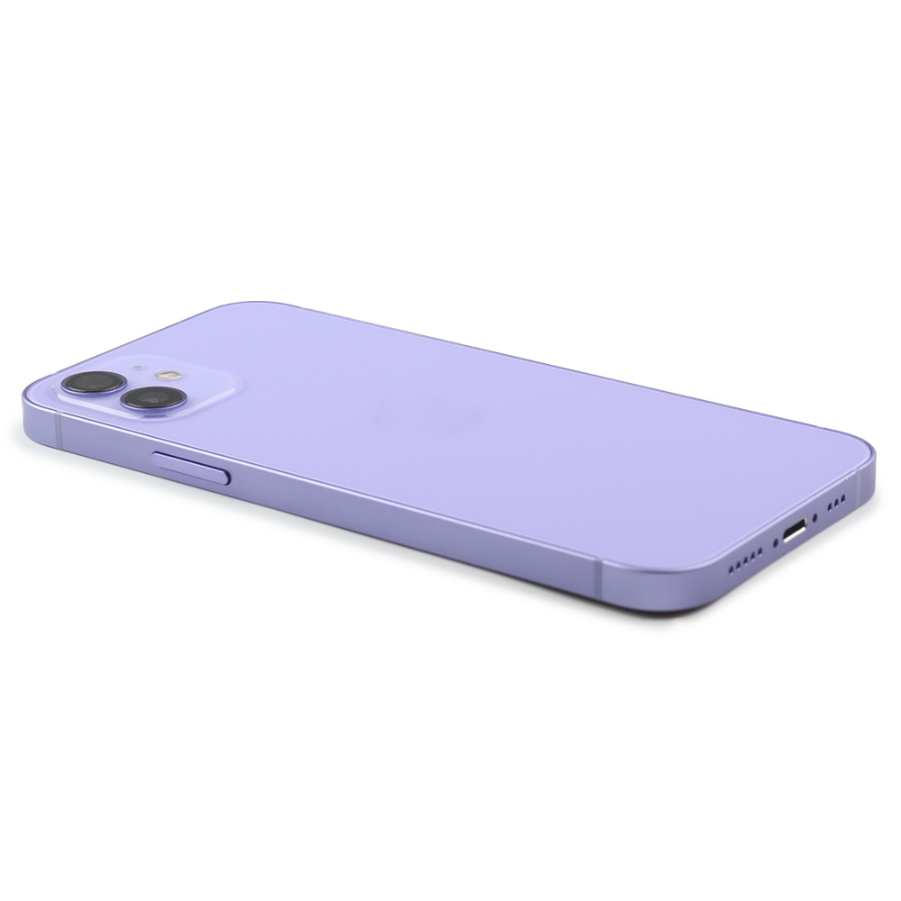 Rear Housing with small parts (EU Version) For iPhone 12 Purple Refurbished