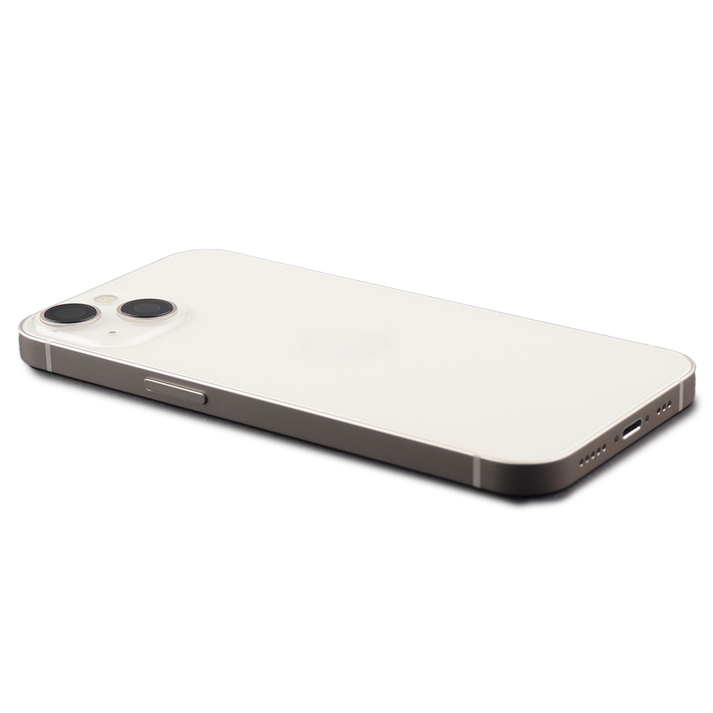 Rear Housing with small parts (EU Version) For iPhone 13 White Refurbished