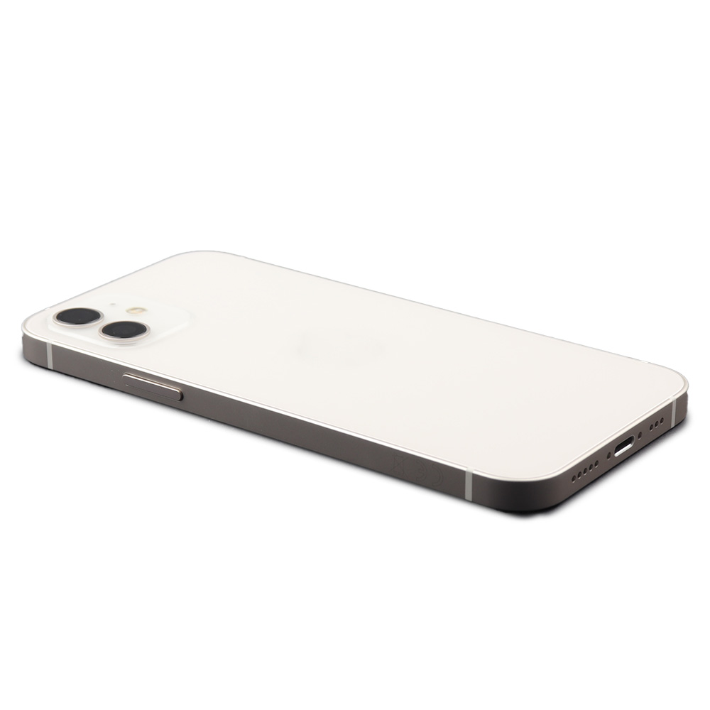 Rear Housing with small parts (EU Version) For iPhone 12 White Refurbished