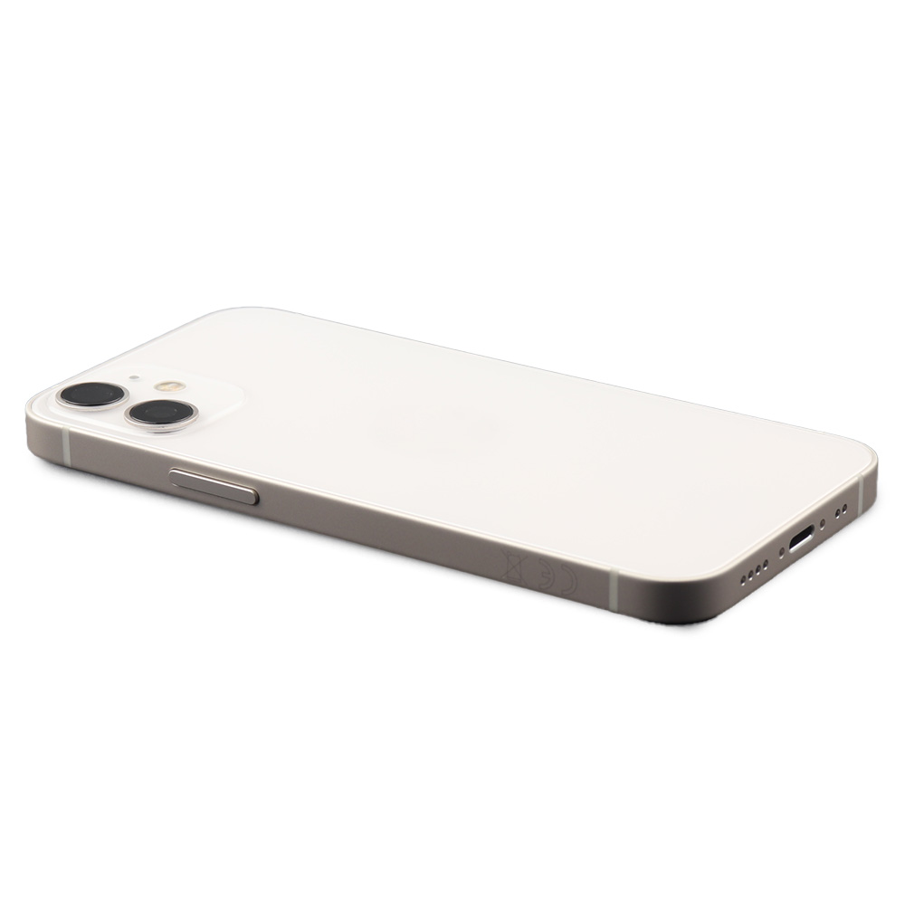 Rear Housing With Parts (EU Version) For iPhone 12 Mini White Refurbished