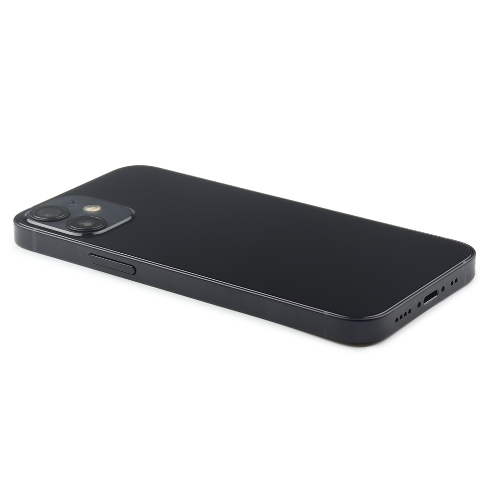 Rear Housing With Parts (EU Version) For iPhone 12 Mini Black Refurbished
