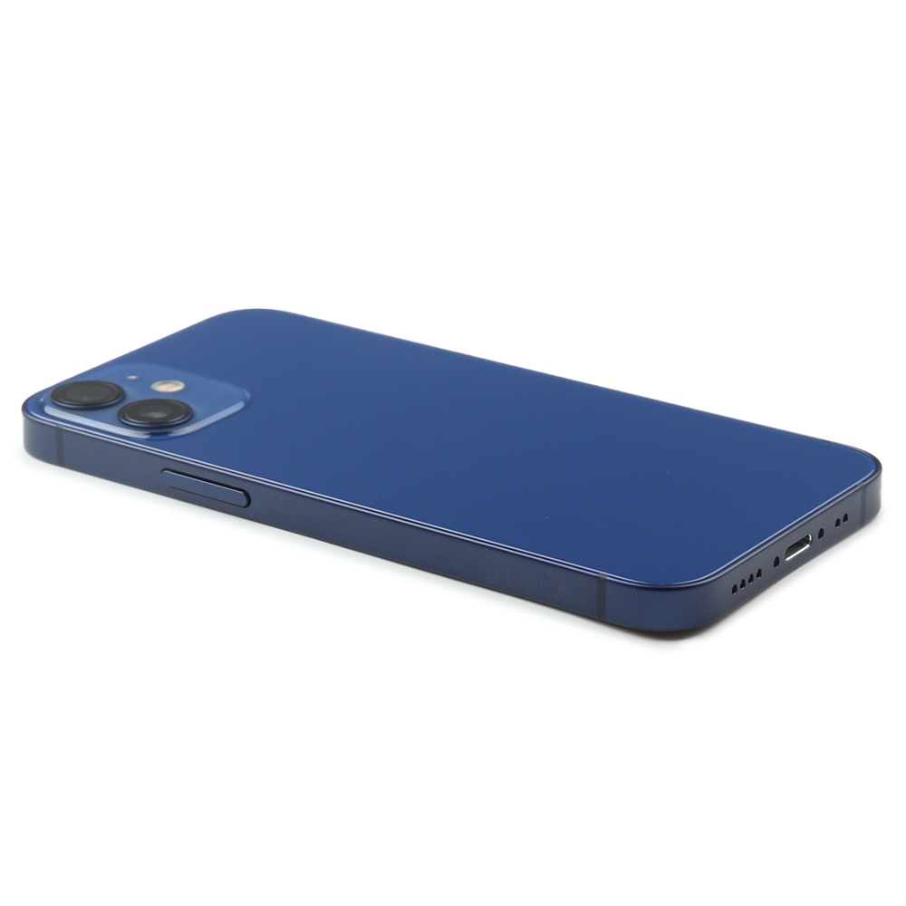 Rear Housing With Parts (EU Version) For iPhone 12 Mini Blue Refurbished