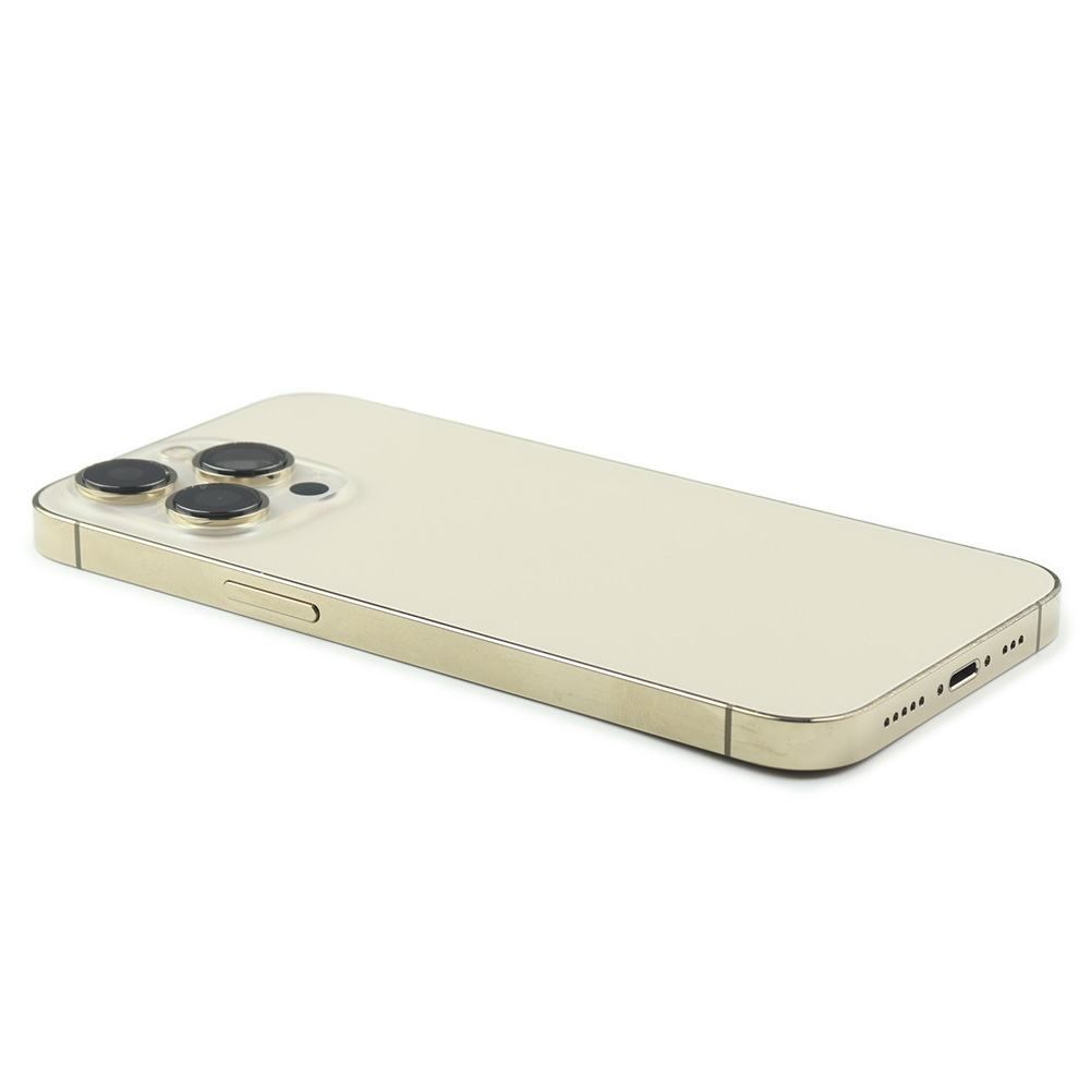 Rear Housing with small parts (EU Version) For iPhone 13 Pro Gold Refurbished