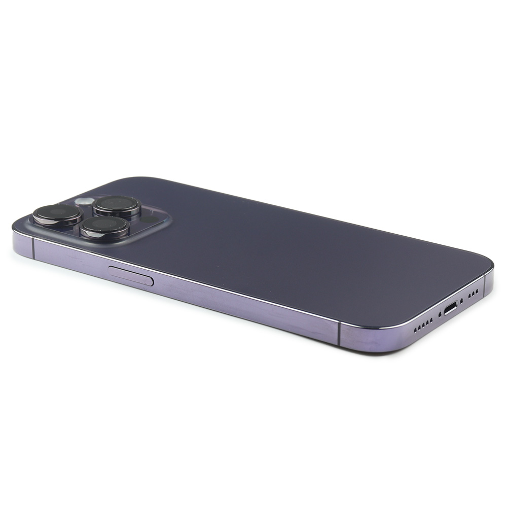 Rear Housing with small parts For iPhone 14 Pro Purple Refurbished