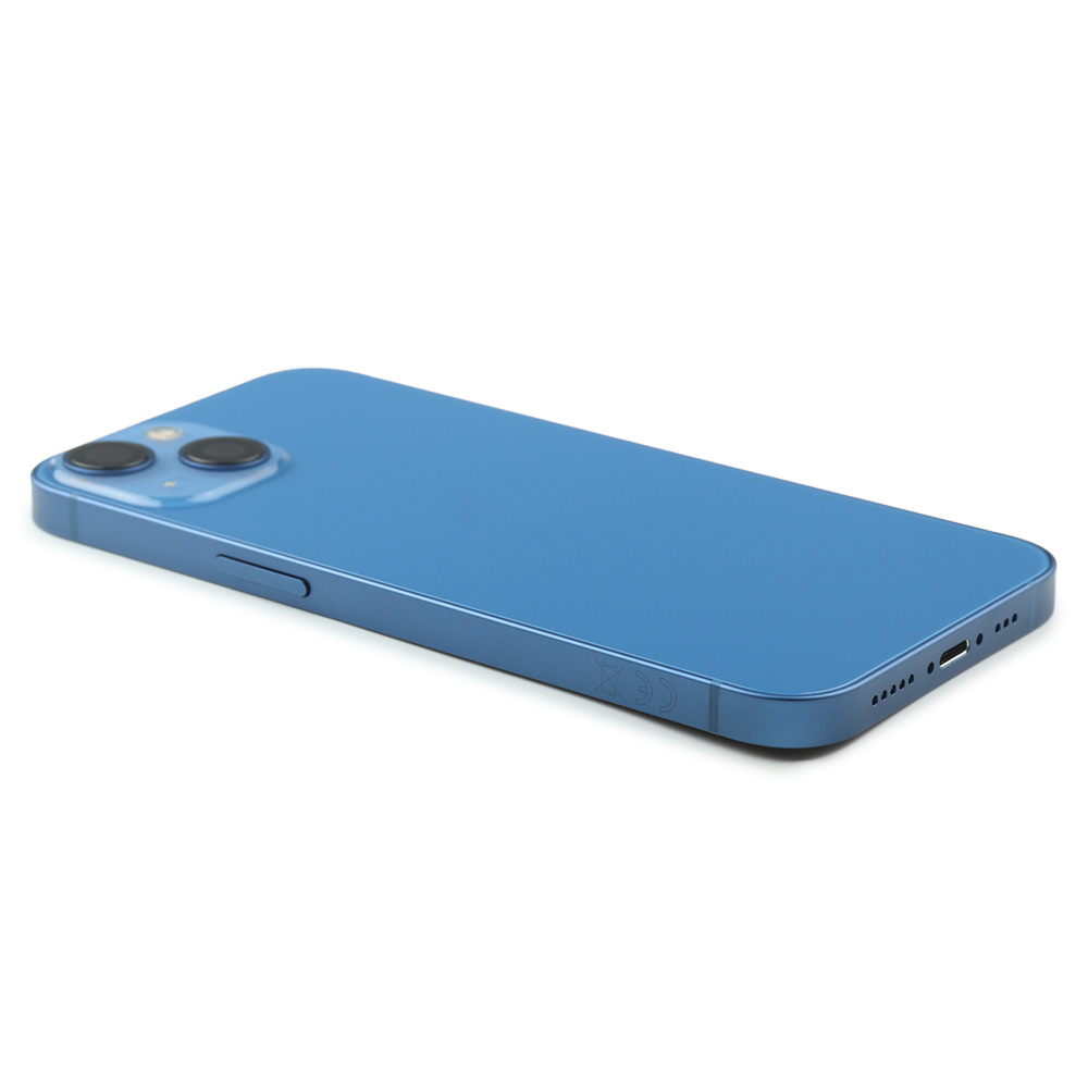 Rear Housing with small parts (EU Version) For iPhone 13 Blue Refurbished