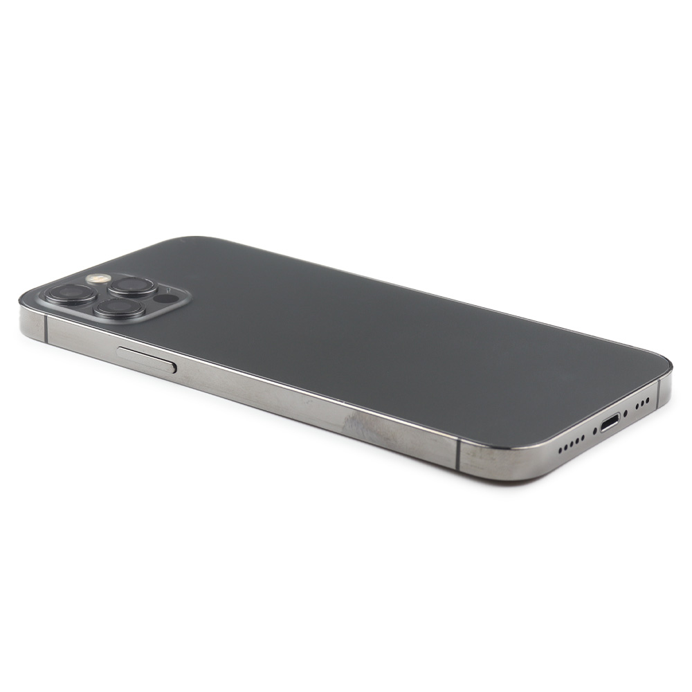 Rear Housing with small parts (EU Version) For iPhone 12 Pro Black Refurbished