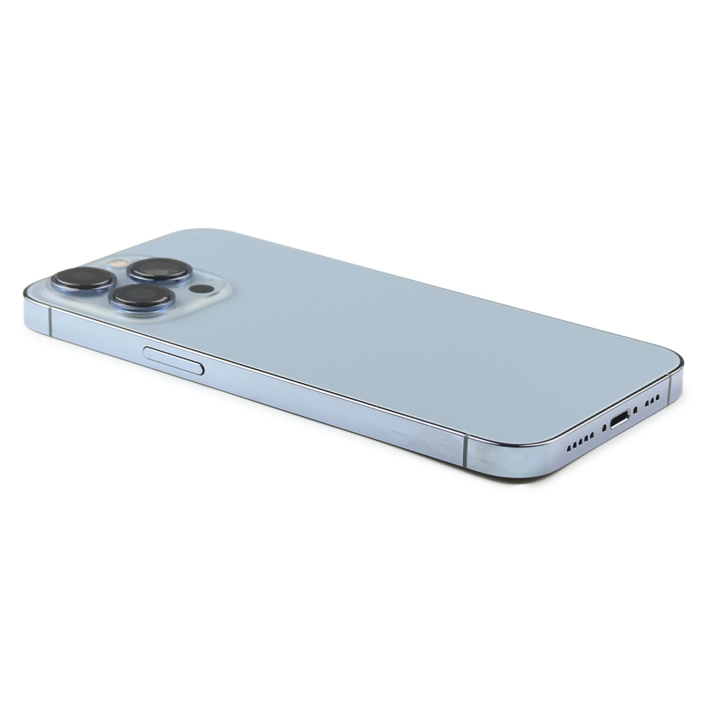 Rear Housing with small parts (EU Version) For iPhone 13 Pro Blue Refurbished