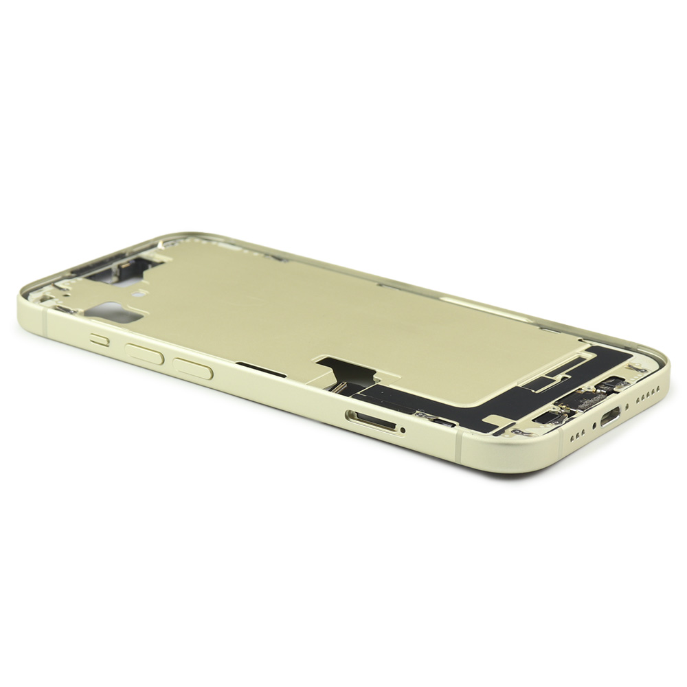Middle Frame With Power And Volume Button For iPhone 15 (EU Version) Yellow Titanium Pulled