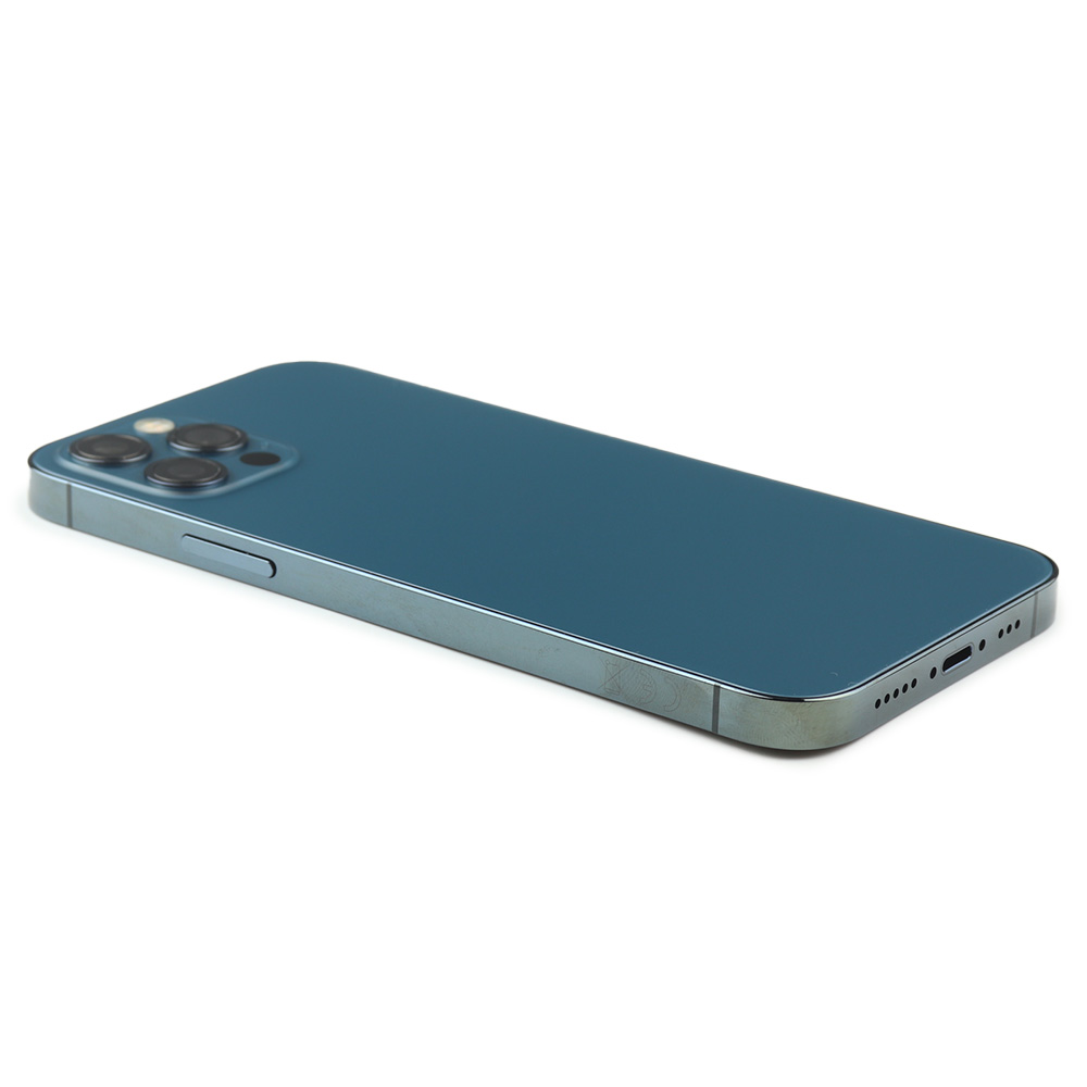 Rear Housing with small parts (EU Version) For iPhone 12 Pro Blue Refurbished