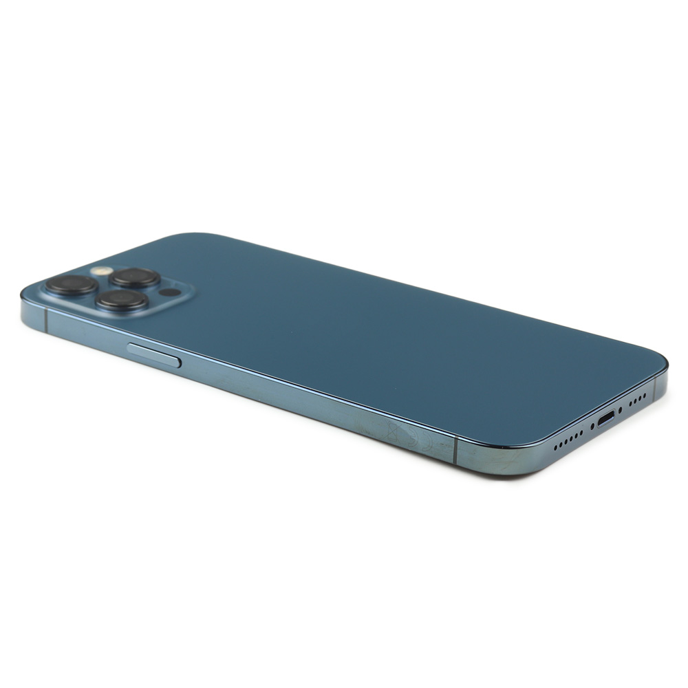 Rear Housing with small parts (EU Version) For iPhone 12 Pro Max Blue Refurbished