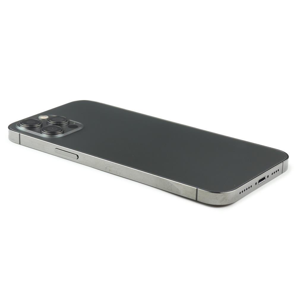 Rear Housing with small parts (EU Version) For iPhone 12 Pro Max Black Refurbished