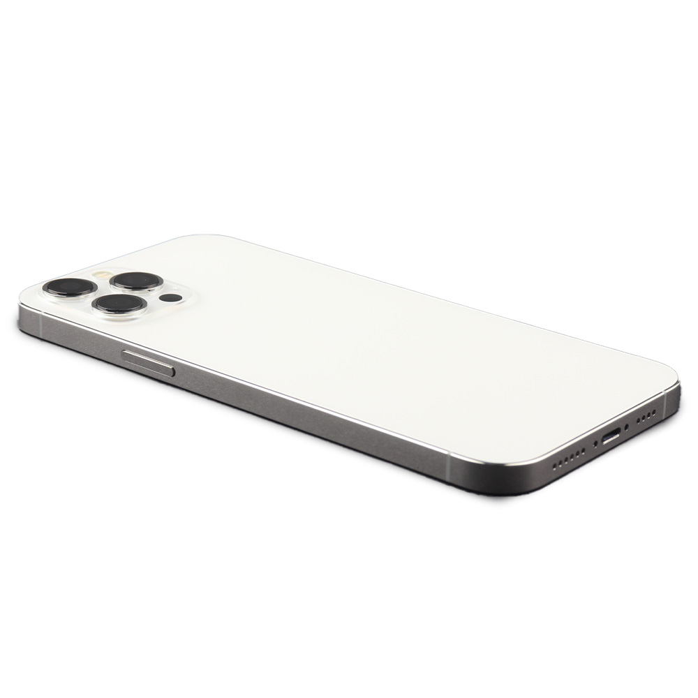 Rear Housing with small parts (EU Version) For iPhone 12 Pro Max Silver Refurbished