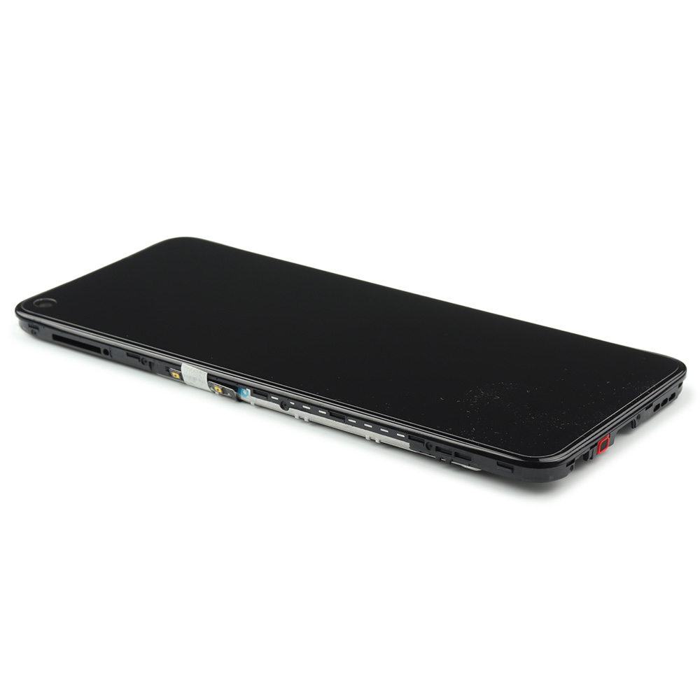 Display Complete With Housing For Oppo A73 5G Black Service Pack