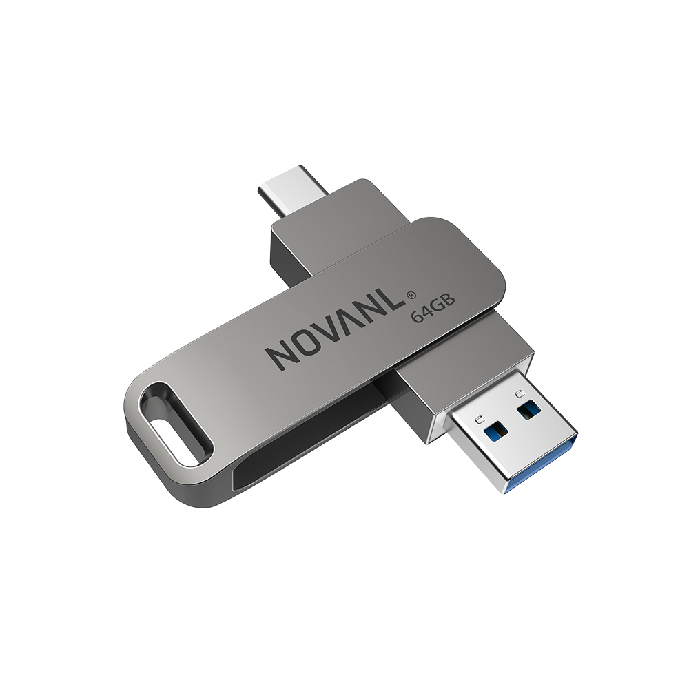 NOVANL DuoPort Flash Drive (USB 3.1 Gen 1) 64GB