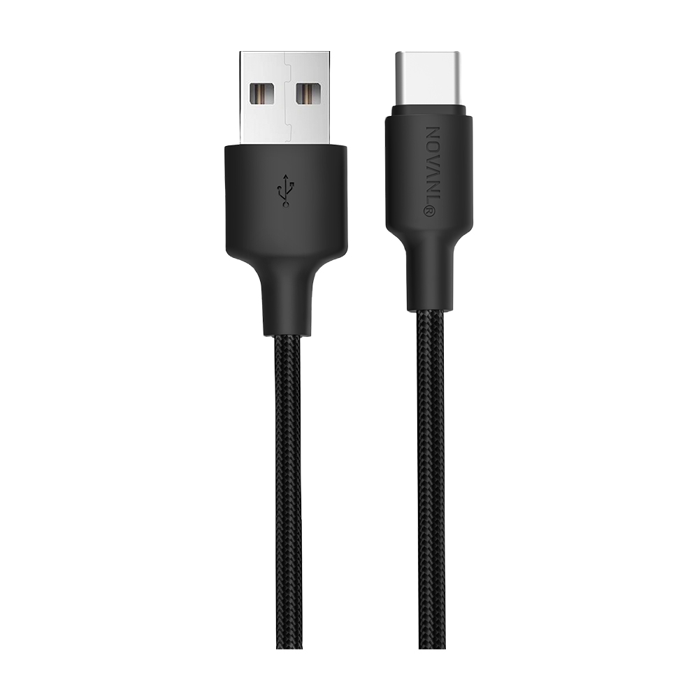 NOVANL SpeedCharge USB A to USB-C Cable 12W (1M) Black