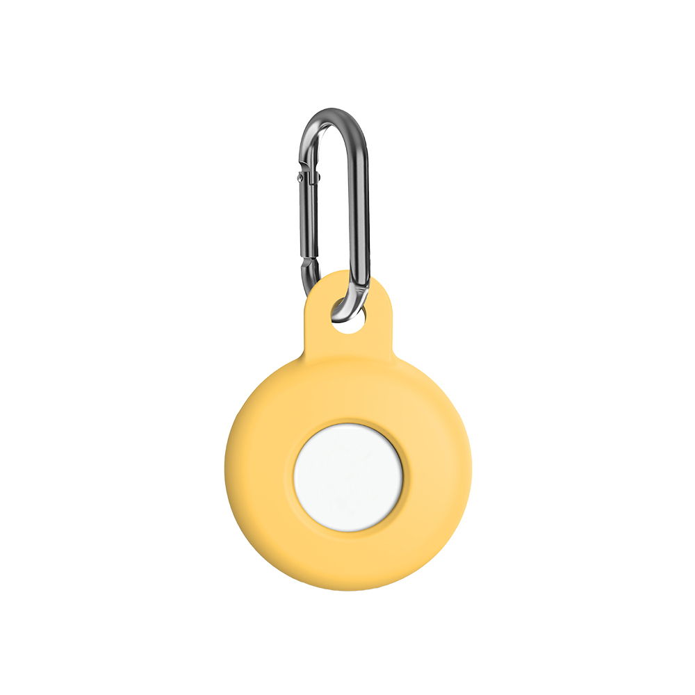 NOVANL SoftTouch Case For AirTag Yellow