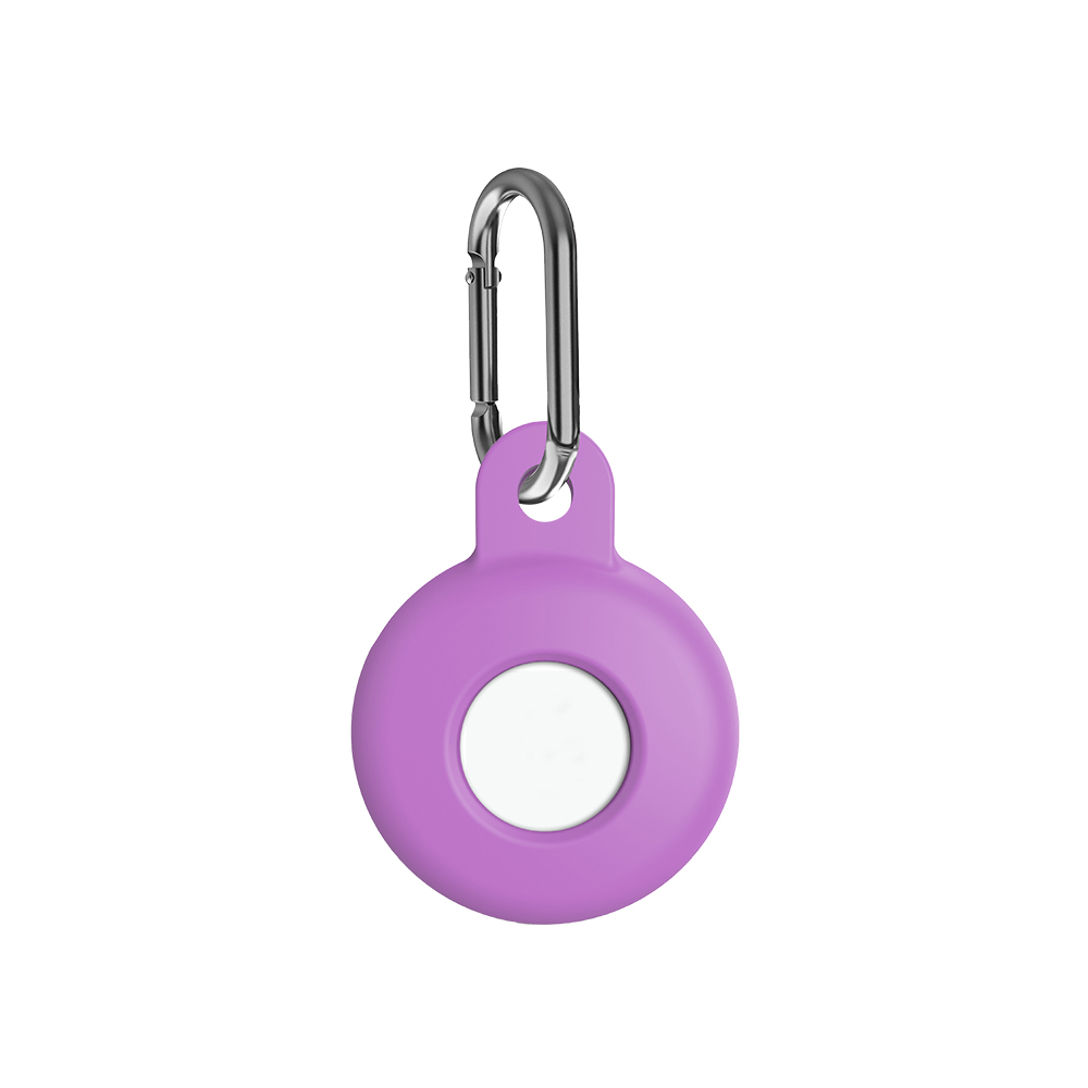 NOVANL SoftTouch Case For AirTag Purple