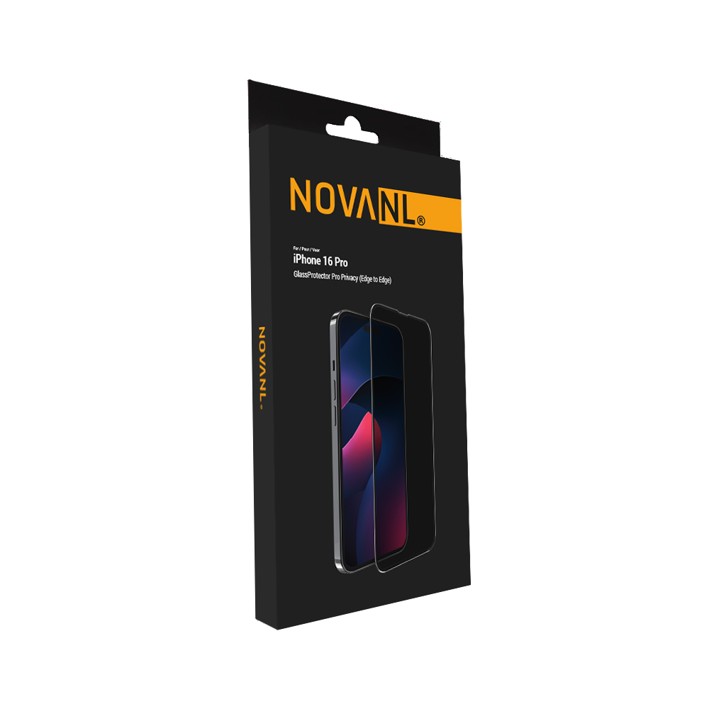 NOVANL GlassProtector Pro Privacy (Edge to Edge) For iPhone 16 Pro/ iPhone 17