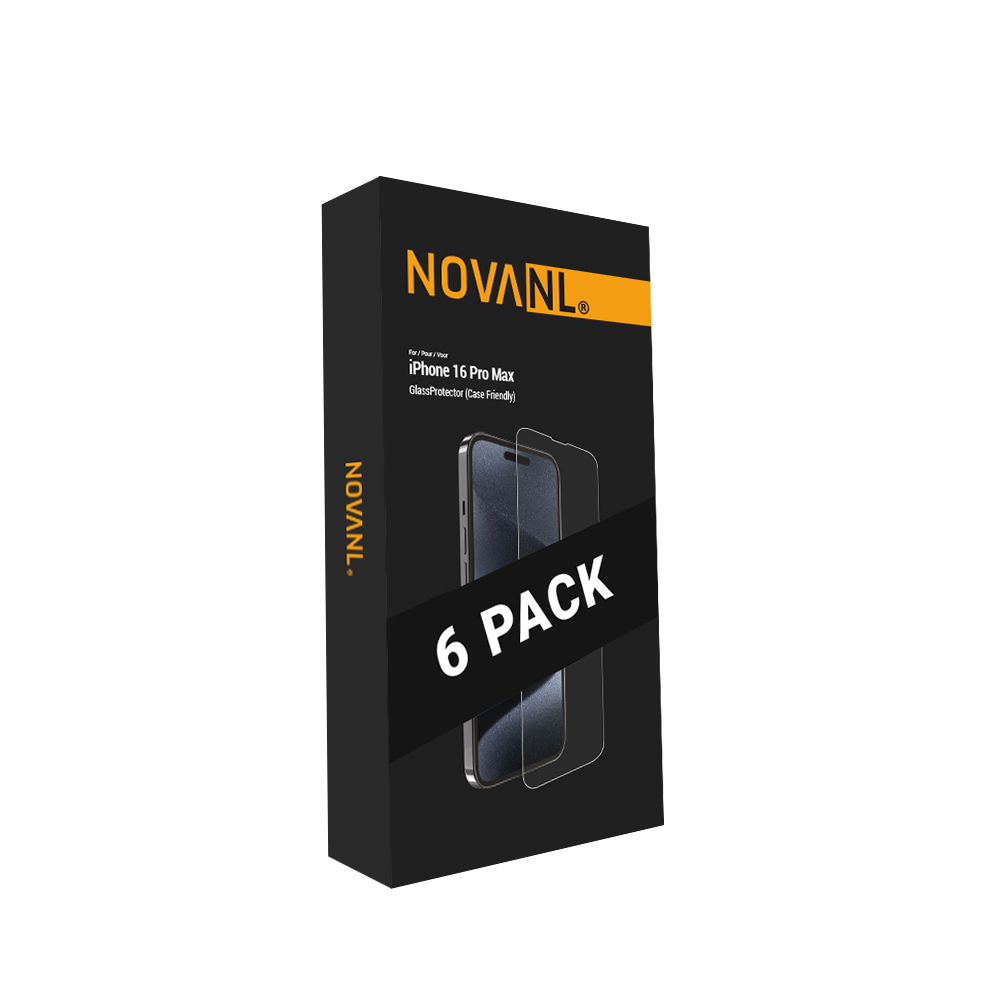 NOVANL GlassProtector (Case Friendly) (6 Pack) For iPhone 16 Pro Max