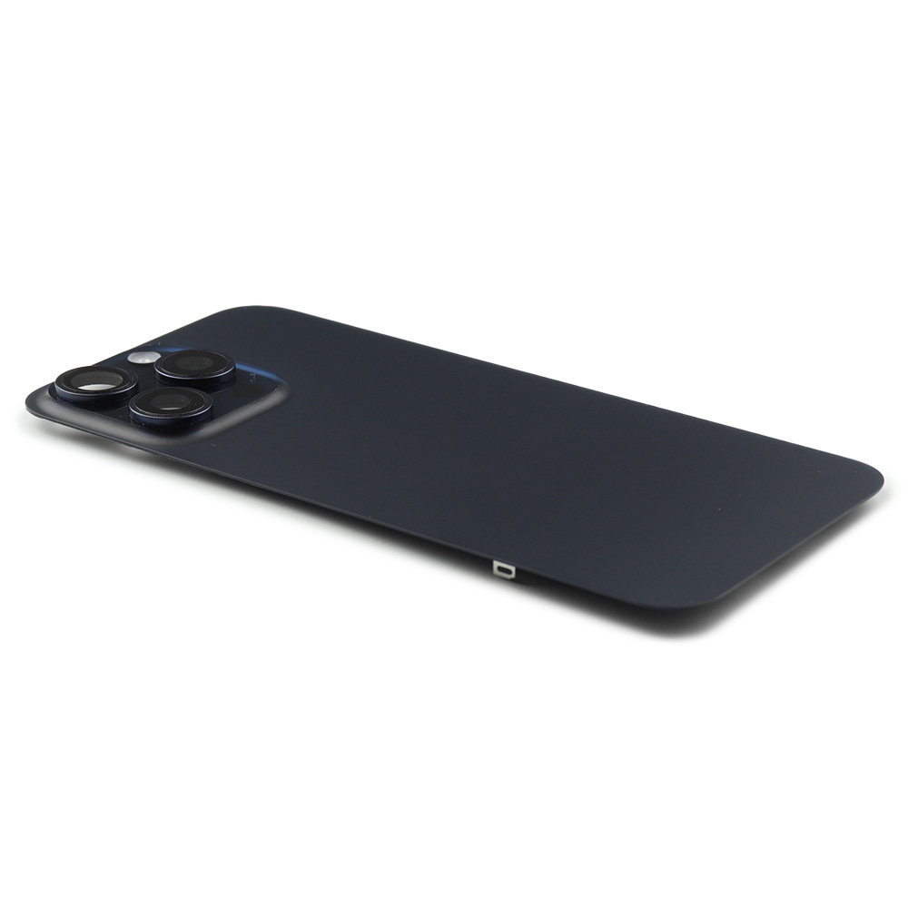 Back Cover incl. Camera lens, Flash Light and Wireless Charging For iPhone 15 Pro Max (EU Version) Blue Titanium Pulled