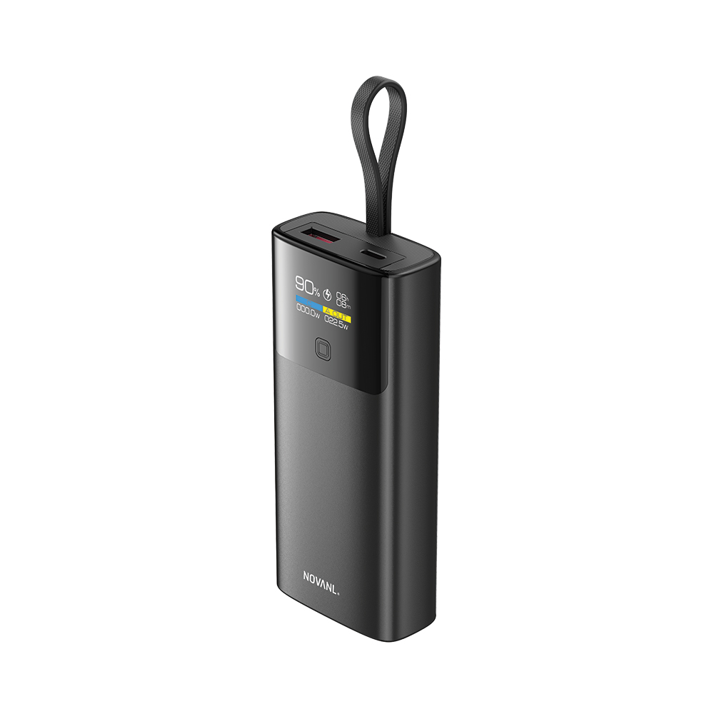 NOVANL PowerUp Pro (10.000 mAh) with USB-C Cable Black